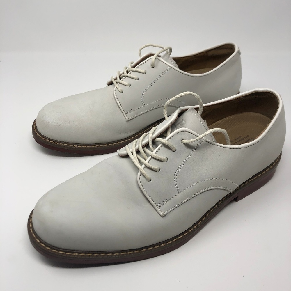 Mens Bass White Nubuck Brockton-N 10D